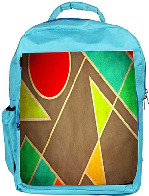 

Snoogg Eco Friendly Canvas Pastel Geometric Shapes 2677 Backpack Rucksack School Travel Unisex Casual Canvas Bag Bookbag Satchel 5 L Backpack(Blue)