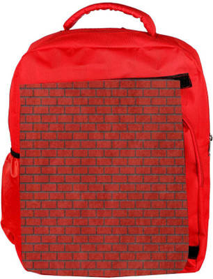 

Snoogg Eco Friendly Canvas Red Bricks Designer Backpack Rucksack School Travel Unisex Casual Canvas Bag Bookbag Satchel 5 L Backpack(Red)