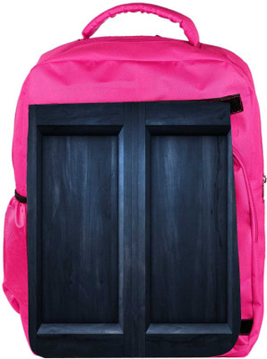 

Snoogg Eco Friendly Canvas Black Door Designer Backpack Rucksack School Travel Unisex Casual Canvas Bag Bookbag Satchel 5 L Backpack(Pink)