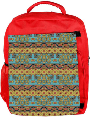 

Snoogg Eco Friendly Canvas Aztec Pattern Mustard Backpack Rucksack School Travel Unisex Casual Canvas Bag Bookbag Satchel 5 L Backpack(Red)
