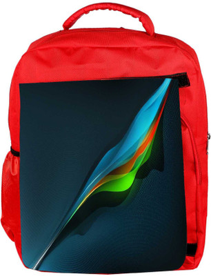 

Snoogg Eco Friendly Canvas Abstract Multicolor Pattern Designer Backpack Rucksack School Travel Unisex Casual Canvas Bag Bookbag Satchel 5 L Backpack(Red)