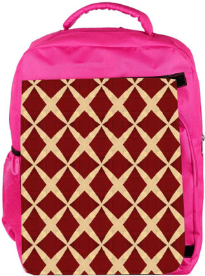 

Snoogg Eco Friendly Canvas Yellow Cross Designer Backpack Rucksack School Travel Unisex Casual Canvas Bag Bookbag Satchel 5 L Backpack(Pink)