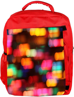 

Snoogg Eco Friendly Canvas City Lights Designer Backpack Rucksack School Travel Unisex Casual Canvas Bag Bookbag Satchel 5 L Backpack(Red)