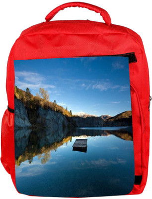 

Snoogg Eco Friendly Canvas Plain Boat Designer Backpack Rucksack School Travel Unisex Casual Canvas Bag Bookbag Satchel 5 L Backpack(Red)
