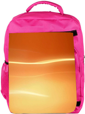 

Snoogg Eco Friendly Canvas Abstract Orange Design Designer Backpack Rucksack School Travel Unisex Casual Canvas Bag Bookbag Satchel 5 L Backpack(Pink)