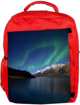 

Snoogg Eco Friendly Canvas Mountians View Designer Backpack Rucksack School Travel Unisex Casual Canvas Bag Bookbag Satchel 5 L Backpack(Red)