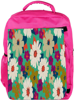 

Snoogg Eco Friendly Canvas Vintage Flowers Backpack Rucksack School Travel Unisex Casual Canvas Bag Bookbag Satchel 5 L Backpack(Pink)