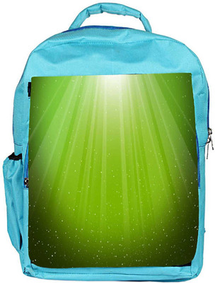 

Snoogg Eco Friendly Canvas Green Background Designer Backpack Rucksack School Travel Unisex Casual Canvas Bag Bookbag Satchel 5 L Backpack(Blue)