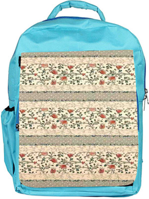 

Snoogg Eco Friendly Canvas Floral Pattern Red And Cream Backpack Rucksack School Travel Unisex Casual Canvas Bag Bookbag Satchel 5 L Backpack(Blue)