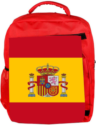 

Snoogg Eco Friendly Canvas Spain Flag 2980 Backpack Rucksack School Travel Unisex Casual Canvas Bag Bookbag Satchel 5 L Backpack(Red)
