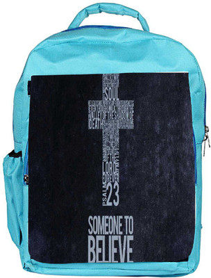 

Snoogg Eco Friendly Canvas Christian Wallpapers Designer Backpack Rucksack School Travel Unisex Casual Canvas Bag Bookbag Satchel 5 L Backpack(Blue)
