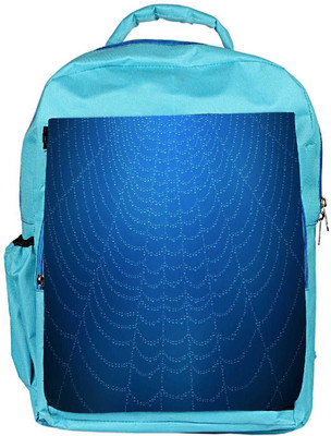 

Snoogg Eco Friendly Canvas Blue Spider Web Designer Backpack Rucksack School Travel Unisex Casual Canvas Bag Bookbag Satchel 5 L Backpack(Blue)
