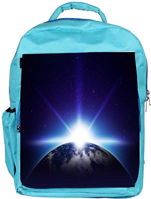 

Snoogg Eco Friendly Canvas Earth Sunrise Backpack Rucksack School Travel Unisex Casual Canvas Bag Bookbag Satchel 5 L Backpack(Blue)