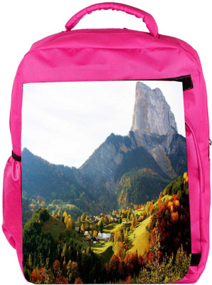 

Snoogg Eco Friendly Canvas Multiple Trees Designer Backpack Rucksack School Travel Unisex Casual Canvas Bag Bookbag Satchel 5 L Backpack(Pink)