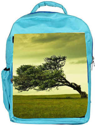 

Snoogg Eco Friendly Canvas Green Tree Designer Backpack Rucksack School Travel Unisex Casual Canvas Bag Bookbag Satchel 5 L Backpack(Blue)