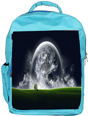 

Snoogg Eco Friendly Canvas Abstract Grey Earth Designer Backpack Rucksack School Travel Unisex Casual Canvas Bag Bookbag Satchel 5 L Backpack(Blue)