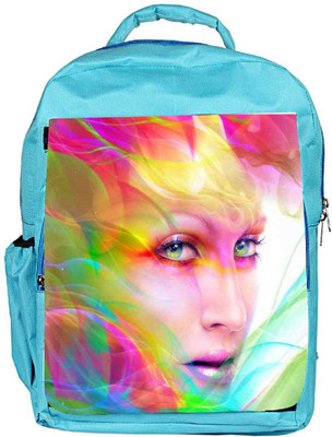 

Snoogg Eco Friendly Canvas Colorful Hair Woman 2769 Backpack Rucksack School Travel Unisex Casual Canvas Bag Bookbag Satchel 5 L Backpack(Blue)