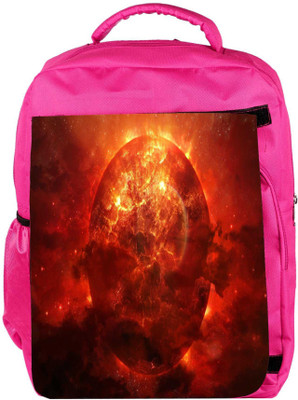 

Snoogg Eco Friendly Canvas Solar Sun Designer Backpack Rucksack School Travel Unisex Casual Canvas Bag Bookbag Satchel 5 L Backpack(Pink)