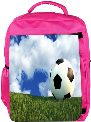 

Snoogg Eco Friendly Canvas Football Field Backpack Rucksack School Travel Unisex Casual Canvas Bag Bookbag Satchel 5 L Backpack(Pink)