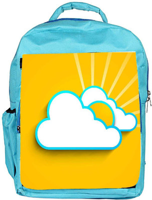 

Snoogg Eco Friendly Canvas Abstract Summer Background Backpack Rucksack School Travel Unisex Casual Canvas Bag Bookbag Satchel 5 L Backpack(Blue)
