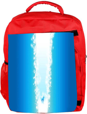 

Snoogg Eco Friendly Canvas Sparkling Star Designer Backpack Rucksack School Travel Unisex Casual Canvas Bag Bookbag Satchel 5 L Backpack(Red)