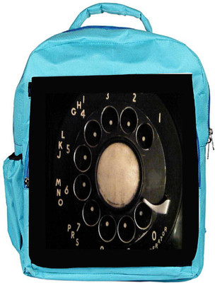 

Snoogg Eco Friendly Canvas Vintage Phone Backpack Rucksack School Travel Unisex Casual Canvas Bag Bookbag Satchel 5 L Backpack(Blue)