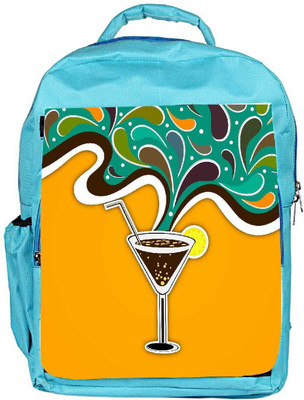 

Snoogg Eco Friendly Canvas Abstract Summer Background Backpack Rucksack School Travel Unisex Casual Canvas Bag Bookbag Satchel 5 L Backpack(Blue)