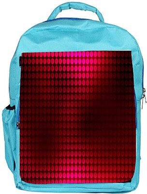

Snoogg Eco Friendly Canvas Red Spots Designer Backpack Rucksack School Travel Unisex Casual Canvas Bag Bookbag Satchel 5 L Backpack(Blue)