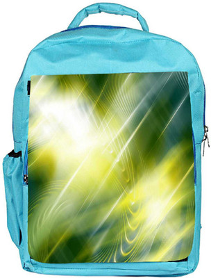 

Snoogg Eco Friendly Canvas Abstract Green Pattern Design Designer Backpack Rucksack School Travel Unisex Casual Canvas Bag Bookbag Satchel 5 L Backpack(Blue)