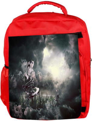 

Snoogg Eco Friendly Canvas Nature View Animated Designer Backpack Rucksack School Travel Unisex Casual Canvas Bag Bookbag Satchel 5 L Backpack(Red)