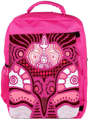 

Snoogg Eco Friendly Canvas Abstract Pink Design Designer Backpack Rucksack School Travel Unisex Casual Canvas Bag Bookbag Satchel 5 L Backpack(Pink)