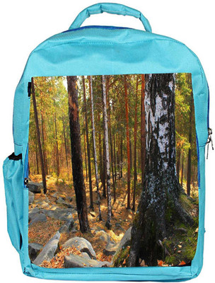 

Snoogg Eco Friendly Canvas Black Stones In Forest Designer Backpack Rucksack School Travel Unisex Casual Canvas Bag Bookbag Satchel 5 L Backpack(Blue)