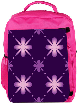 

Snoogg Eco Friendly Canvas Purple Floral Pattern Designer Backpack Rucksack School Travel Unisex Casual Canvas Bag Bookbag Satchel 5 L Backpack(Pink)