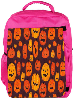

Snoogg Eco Friendly Canvas Halloween Day Special Backpack Rucksack School Travel Unisex Casual Canvas Bag Bookbag Satchel 5 L Backpack(Pink)