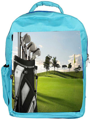 

Snoogg Eco Friendly Canvas Golf Stick Designer Backpack Rucksack School Travel Unisex Casual Canvas Bag Bookbag Satchel 5 L Backpack(Blue)