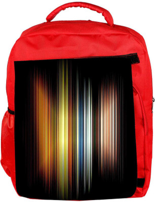 

Snoogg Eco Friendly Canvas Abstract Rays Designer Backpack Rucksack School Travel Unisex Casual Canvas Bag Bookbag Satchel 5 L Backpack(Red)