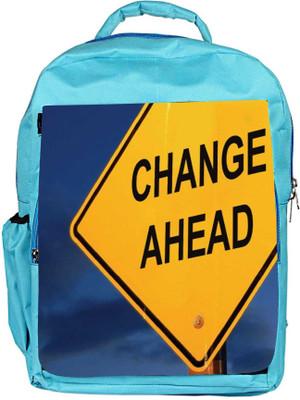 

Snoogg Eco Friendly Canvas Change Ahead Backpack Rucksack School Travel Unisex Casual Canvas Bag Bookbag Satchel 5 L Backpack(Blue)