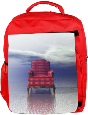 

Snoogg Eco Friendly Canvas Chair Backpack Rucksack School Travel Unisex Casual Canvas Bag Bookbag Satchel 5 L Backpack(Red)