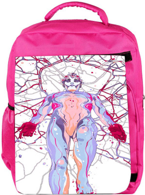 

Snoogg Eco Friendly Canvas Men Art Of Today'S World Backpack Rucksack School Travel Unisex Casual Canvas Bag Bookbag Satchel 5 L Backpack(Pink)