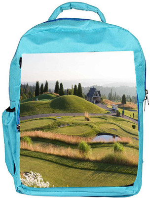 

Snoogg Eco Friendly Canvas Golf Park Designer Backpack Rucksack School Travel Unisex Casual Canvas Bag Bookbag Satchel 5 L Backpack(Blue)