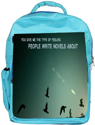 

Snoogg Eco Friendly Canvas Give Me The Type Of Feeling Designer Backpack Rucksack School Travel Unisex Casual Canvas Bag Bookbag Satchel 5 L Backpack(Blue)