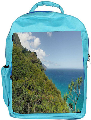 

Snoogg Eco Friendly Canvas Forest On Mountains Designer Backpack Rucksack School Travel Unisex Casual Canvas Bag Bookbag Satchel 5 L Backpack(Blue)
