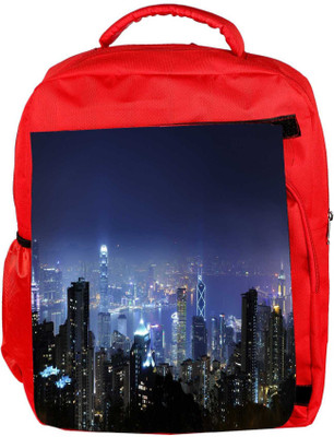 

Snoogg Eco Friendly Canvas Building Top Designer Backpack Rucksack School Travel Unisex Casual Canvas Bag Bookbag Satchel 5 L Backpack(Red)
