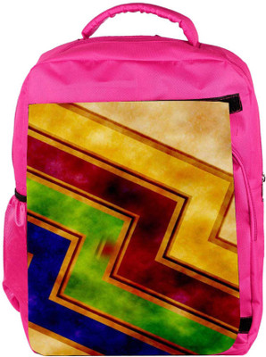 

Snoogg Eco Friendly Canvas Storm Wave 2389 Backpack Rucksack School Travel Unisex Casual Canvas Bag Bookbag Satchel 5 L Backpack(Pink)