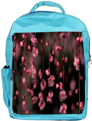 

Snoogg Eco Friendly Canvas Pink Simple Flowers Backpack Rucksack School Travel Unisex Casual Canvas Bag Bookbag Satchel 5 L Backpack(Blue)