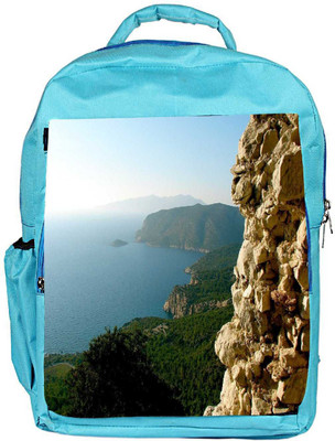 

Snoogg Eco Friendly Canvas Yellow Mountain Designer Backpack Rucksack School Travel Unisex Casual Canvas Bag Bookbag Satchel 5 L Backpack(Blue)