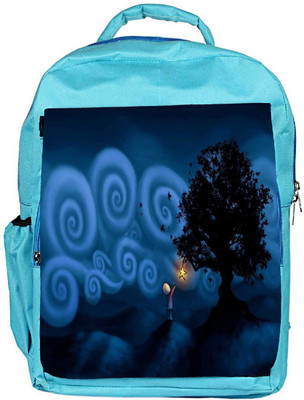 

Snoogg Eco Friendly Canvas Small Star Designer Backpack Rucksack School Travel Unisex Casual Canvas Bag Bookbag Satchel 5 L Backpack(Blue)