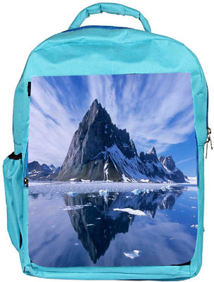 

Snoogg Eco Friendly Canvas Clear Reflection Of The Nature Designer Backpack Rucksack School Travel Unisex Casual Canvas Bag Bookbag Satchel 5 L Backpack(Blue)