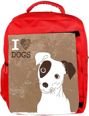 

Snoogg Eco Friendly Canvas Cute Jack Russell Terrier Brilliant Card For Doglovers Backpack Rucksack School Travel Unisex Casual Canvas Bag Bookbag Satchel 5 L Backpack(Red)