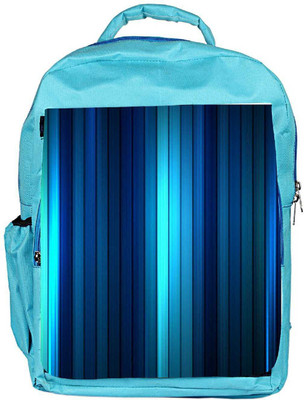 

Snoogg Eco Friendly Canvas Blue Strips Designer Backpack Rucksack School Travel Unisex Casual Canvas Bag Bookbag Satchel 5 L Backpack(Blue)